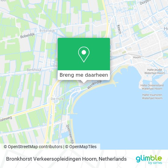 Bronkhorst Verkeersopleidingen Hoorn kaart