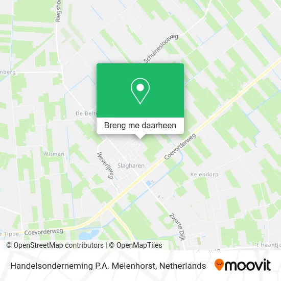 Handelsonderneming P.A. Melenhorst kaart