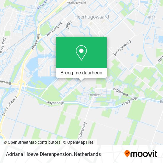 Adriana Hoeve Dierenpension kaart