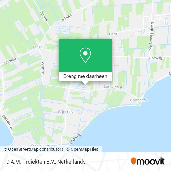 D.A.M. Projekten B.V. kaart