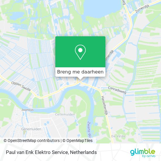 Paul van Enk Elektro Service kaart