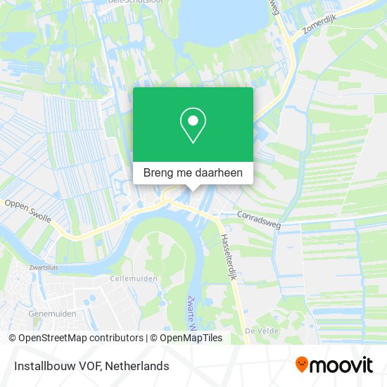 Installbouw VOF kaart