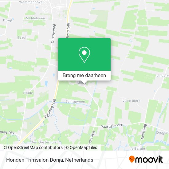 Honden Trimsalon Donja kaart
