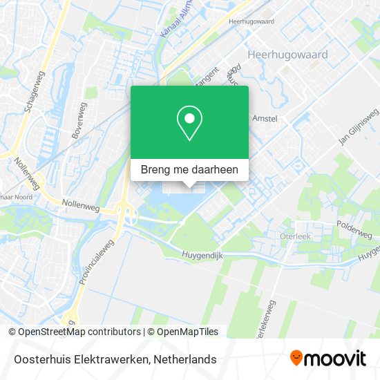 Oosterhuis Elektrawerken kaart