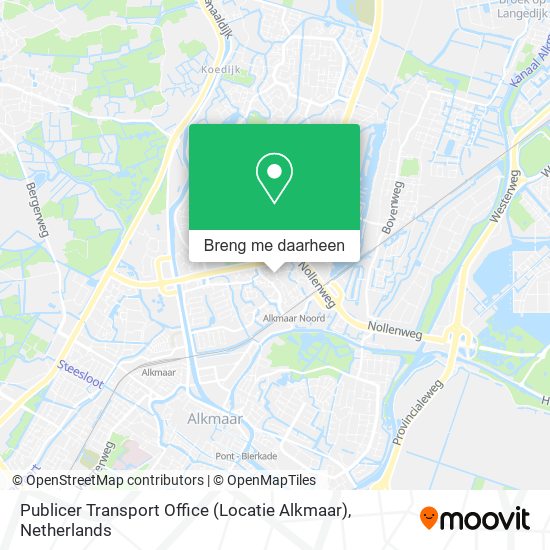 Publicer Transport Office (Locatie Alkmaar) kaart
