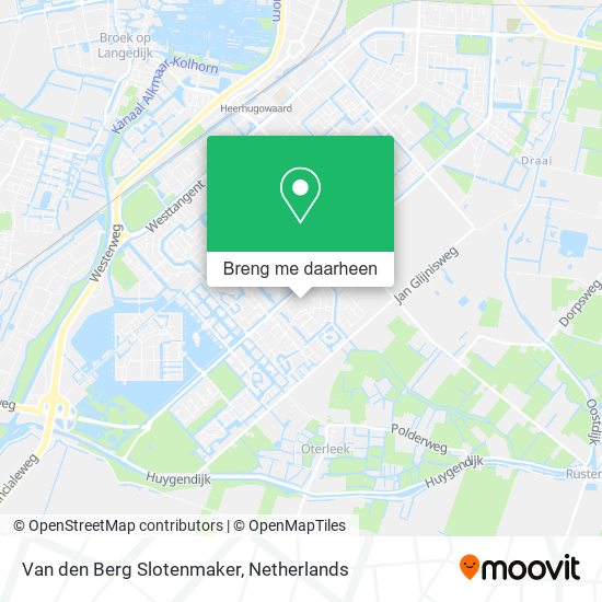 Van den Berg Slotenmaker kaart