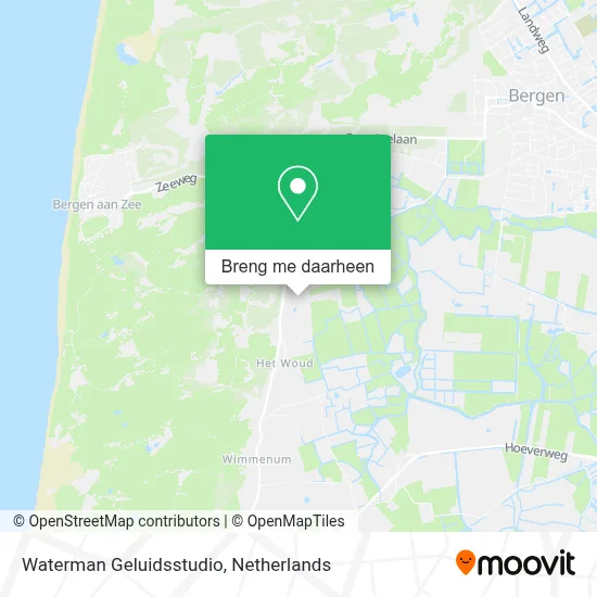 Waterman Geluidsstudio kaart