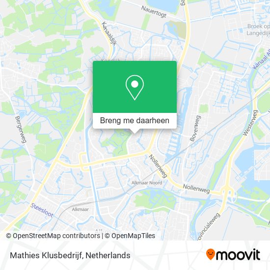 Mathies Klusbedrijf kaart