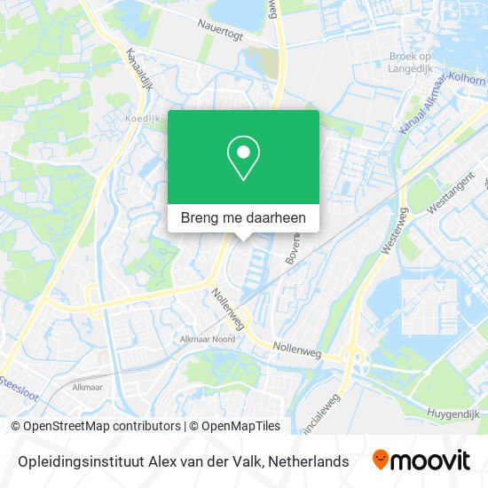 Opleidingsinstituut Alex van der Valk kaart