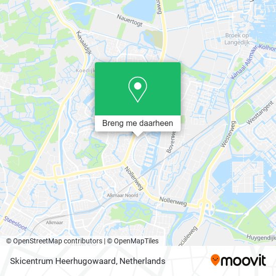 Skicentrum Heerhugowaard kaart