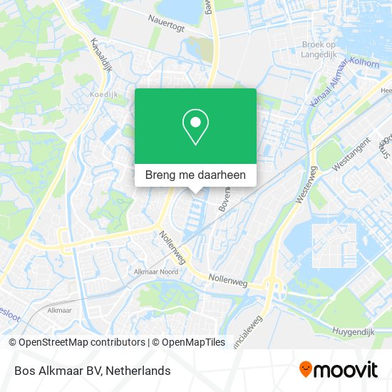 Bos Alkmaar BV kaart