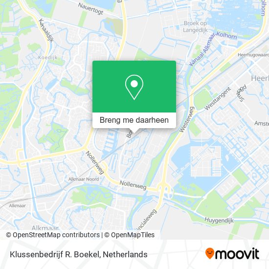 Klussenbedrijf R. Boekel kaart