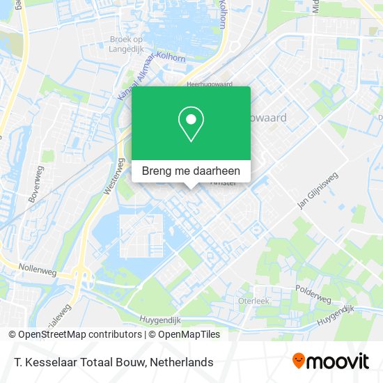 T. Kesselaar Totaal Bouw kaart