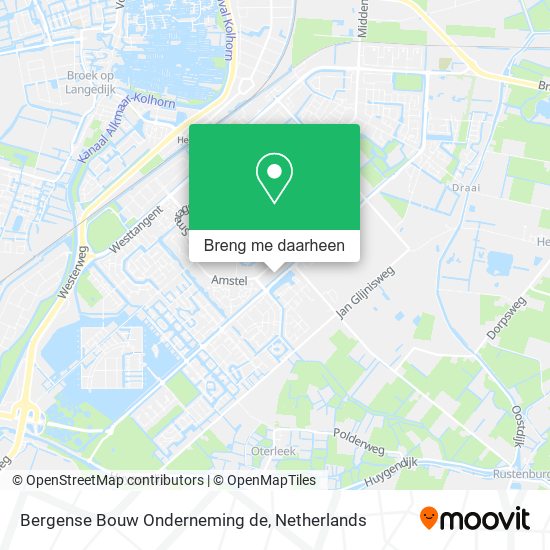 Bergense Bouw Onderneming de kaart