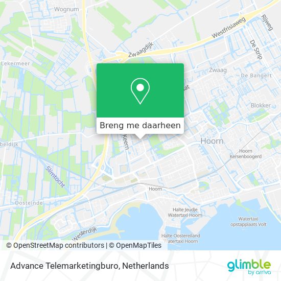 Advance Telemarketingburo kaart