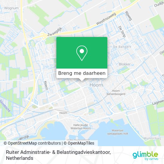 Ruiter Adminstratie- & Belastingadvieskantoor kaart