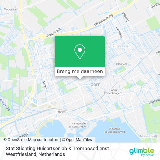 Stat Stichting Huisartsenlab & Trombosedienst Westfriesland kaart