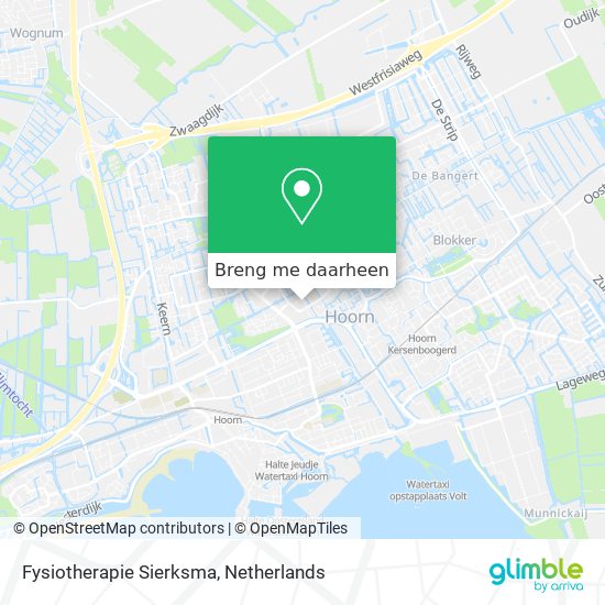 Fysiotherapie Sierksma kaart