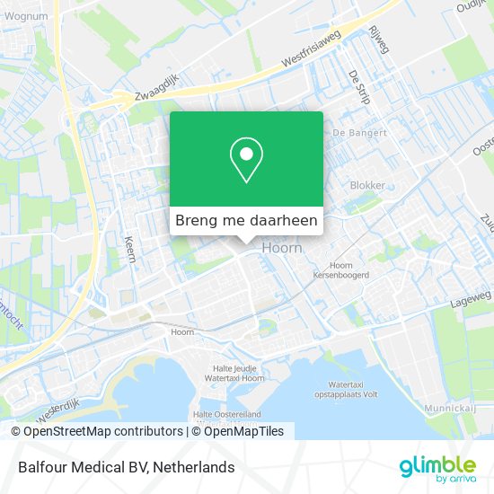 Balfour Medical BV kaart