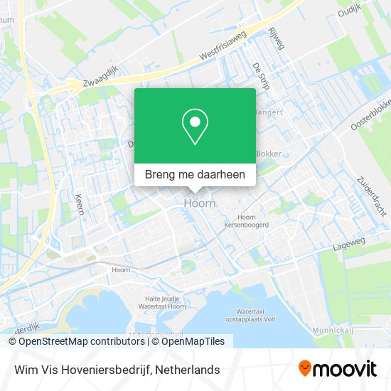 Wim Vis Hoveniersbedrijf kaart