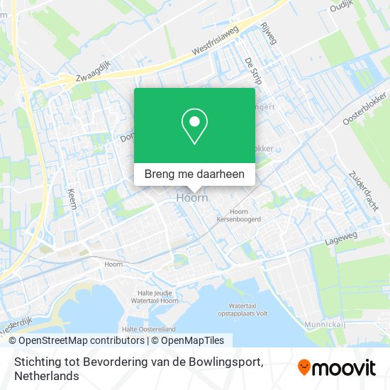 Stichting tot Bevordering van de Bowlingsport kaart