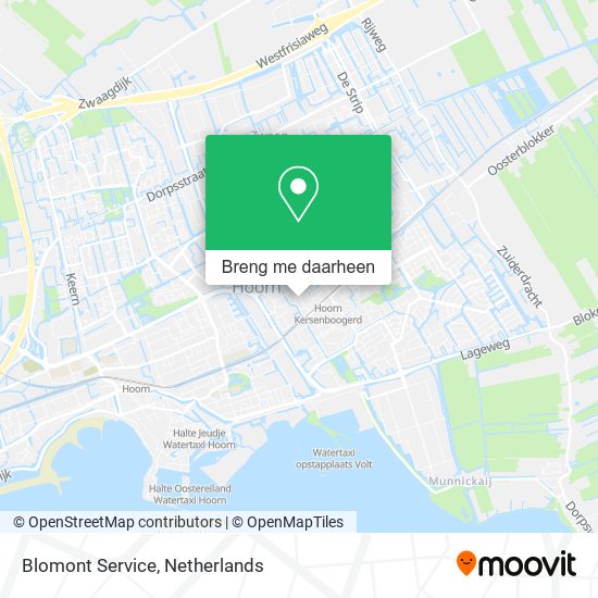 Blomont Service kaart