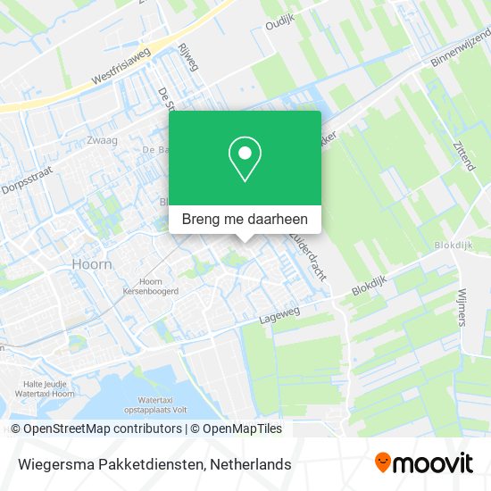 Wiegersma Pakketdiensten kaart