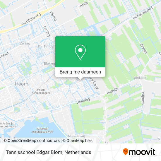 Tennisschool Edgar Blom kaart