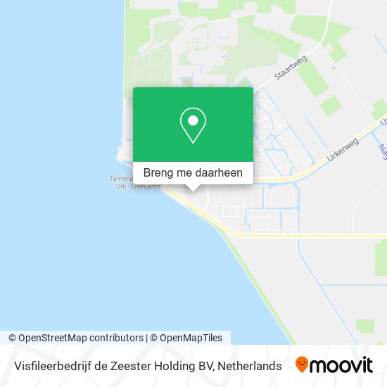 Visfileerbedrijf de Zeester Holding BV kaart