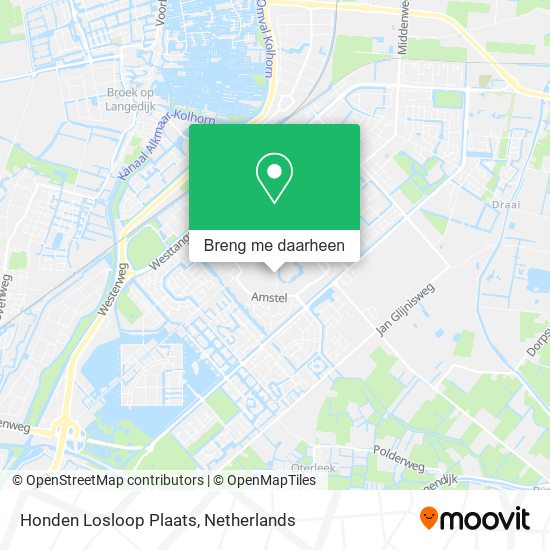 Honden Losloop Plaats kaart