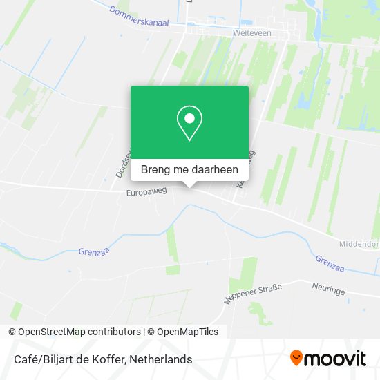 Café/Biljart de Koffer kaart