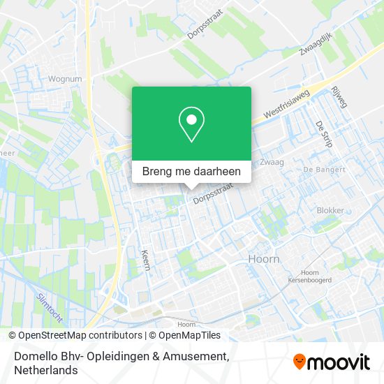 Domello Bhv- Opleidingen & Amusement kaart