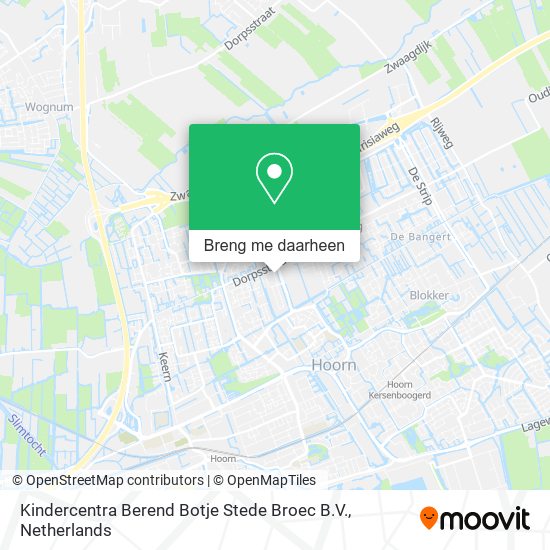 Kindercentra Berend Botje Stede Broec B.V. kaart