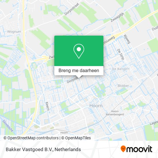 Bakker Vastgoed B.V. kaart