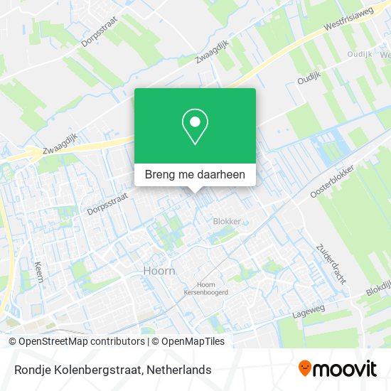 Rondje Kolenbergstraat kaart