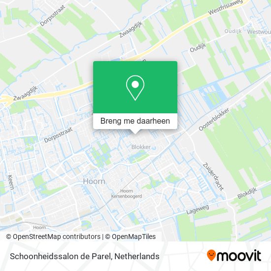 Schoonheidssalon de Parel kaart