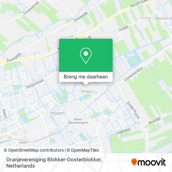 Oranjevereniging Blokker-Oosterblokker kaart