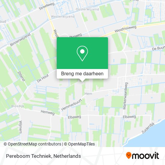Pereboom Techniek kaart