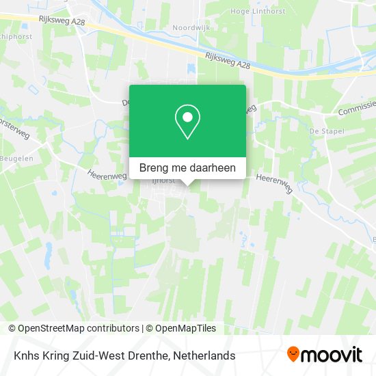 Knhs Kring Zuid-West Drenthe kaart