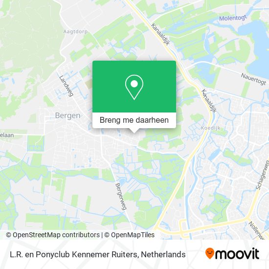 L.R. en Ponyclub Kennemer Ruiters kaart