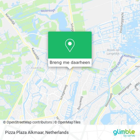 Pizza Plaza Alkmaar kaart