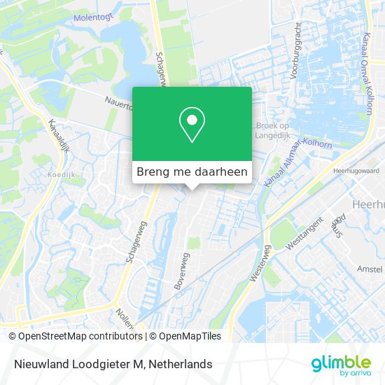 Nieuwland Loodgieter M kaart