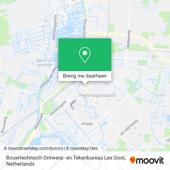 Bouwtechnisch Ontwerp- en Tekenbureau Lex Oost kaart