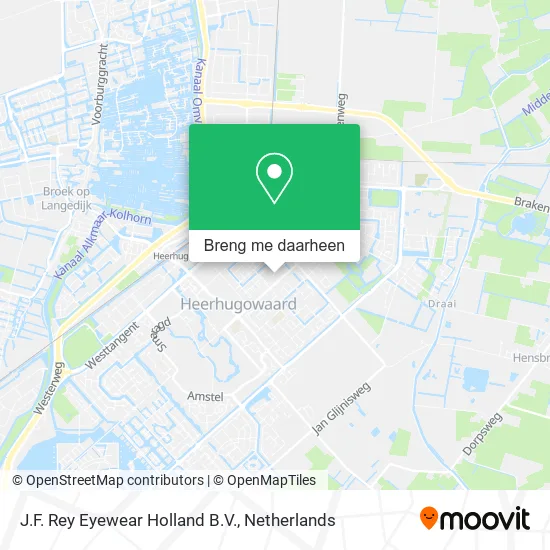 J.F. Rey Eyewear Holland B.V. kaart