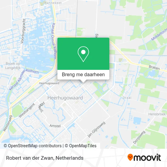 Robert van der Zwan kaart