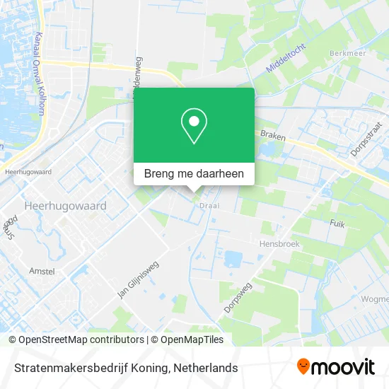 Stratenmakersbedrijf Koning kaart