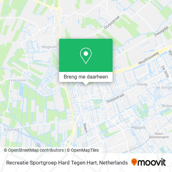 Recreatie Sportgroep Hard Tegen Hart kaart