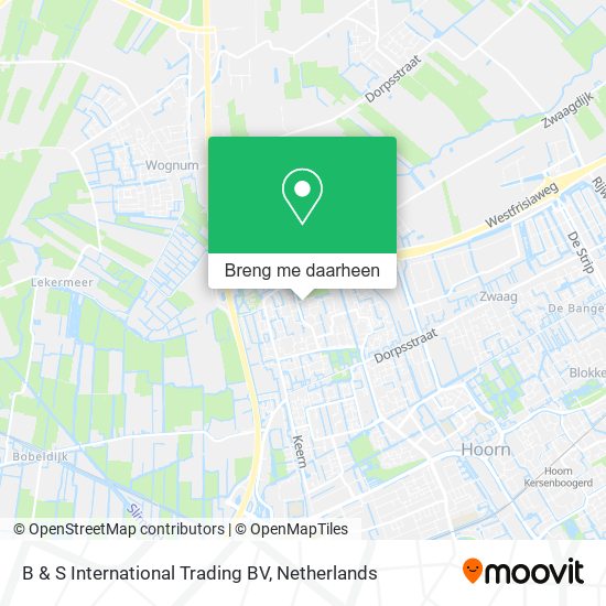 B & S International Trading BV kaart