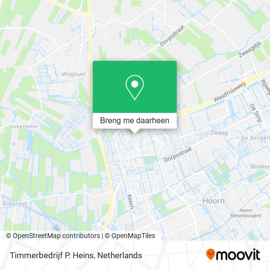 Timmerbedrijf P. Heins kaart