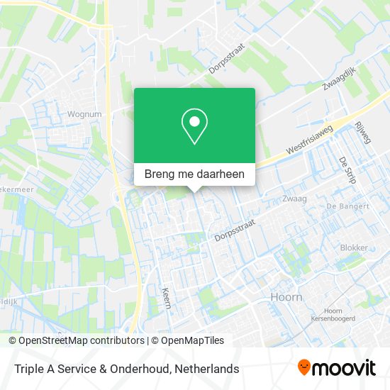 Triple A Service & Onderhoud kaart